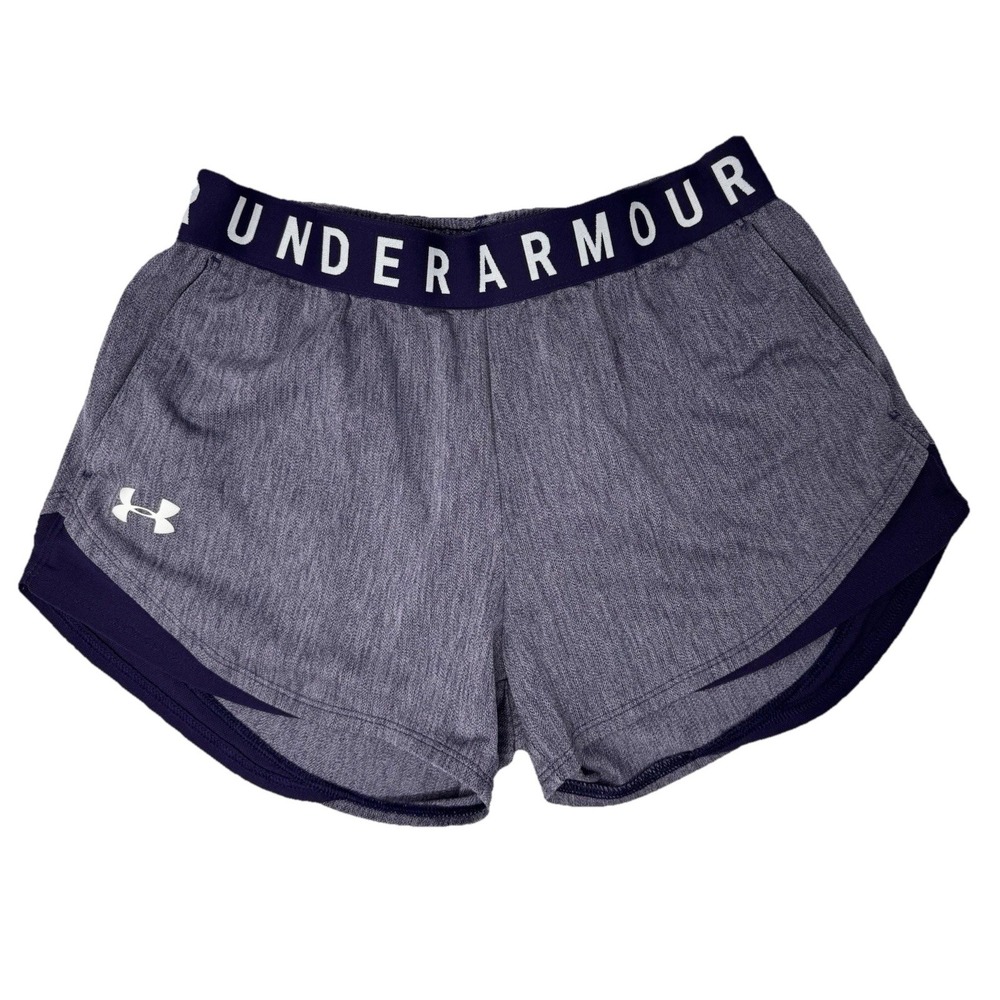 UNDER ARMOUR WOMEN'S S-PLAY UP TWIST SHORTS 3.0 ACTIVEWEAR GYM ATTIRE PURPLE
